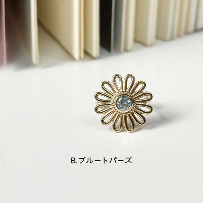 Flower design ring 13