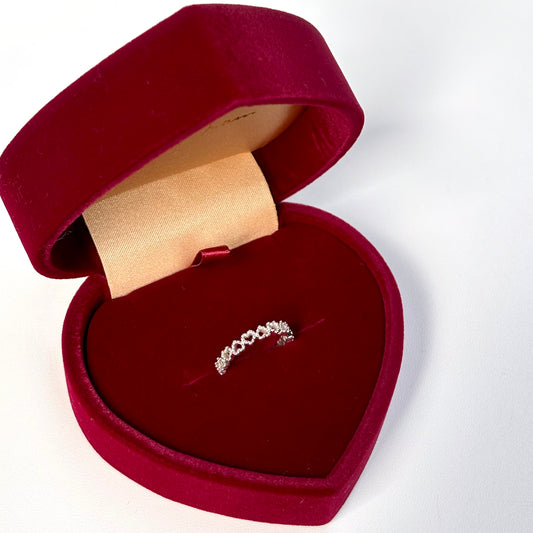 Heart plain ring 57