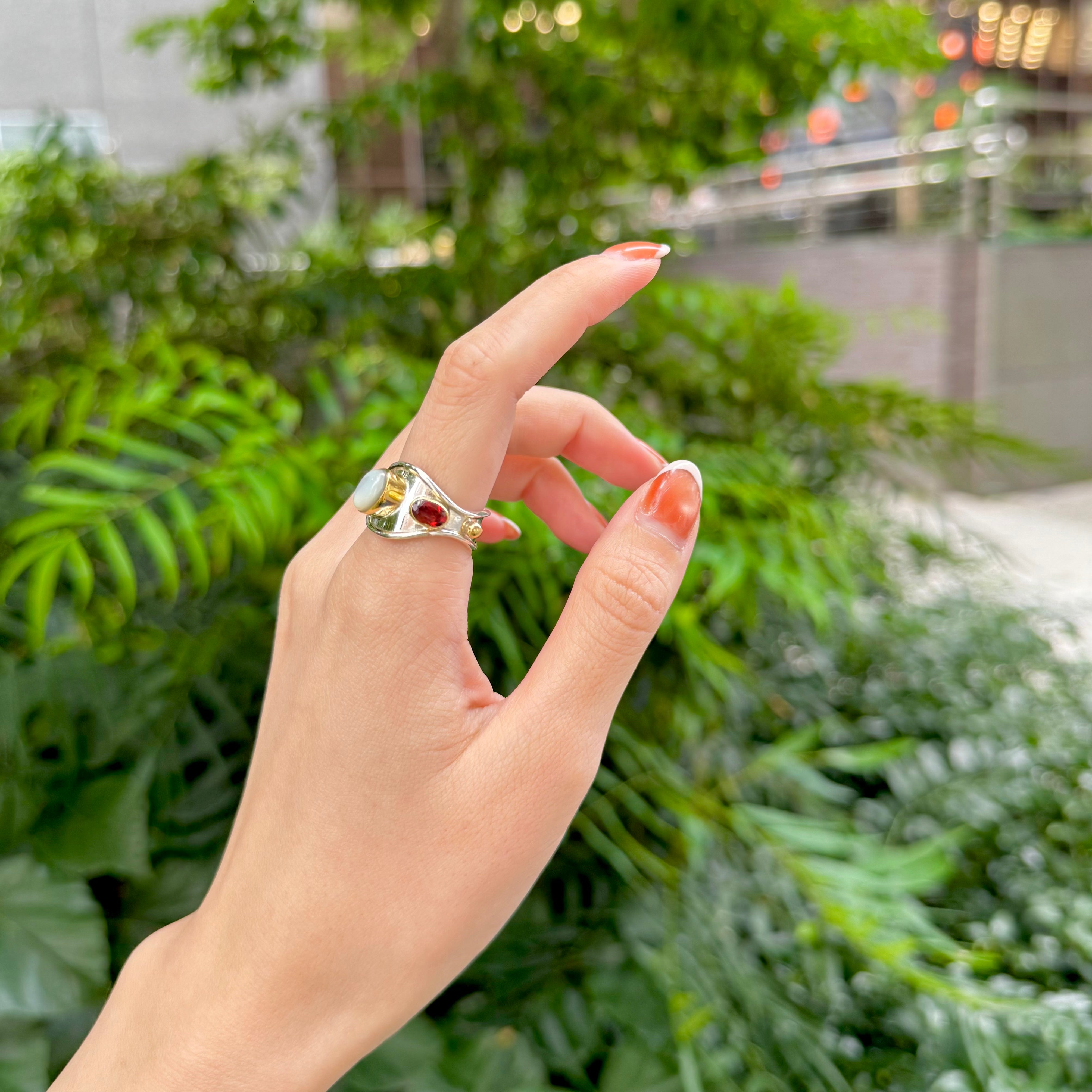 Silver925×Brass design ring 11 – Biju mam