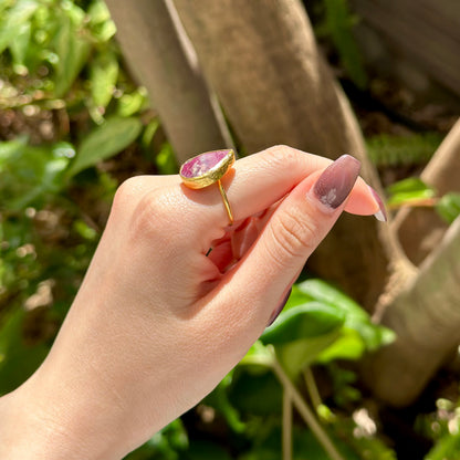 Brass 1stone ring