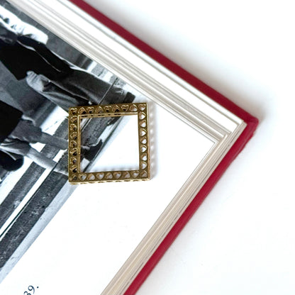 Brass Heart plain ring 14