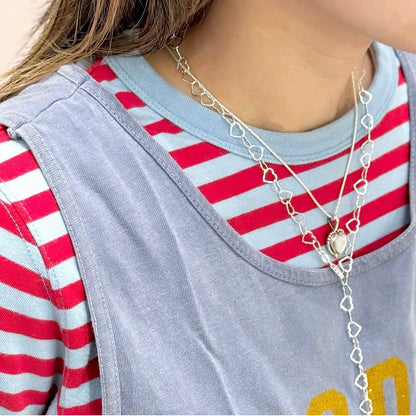 Italian chain necklace〈Heart〉1