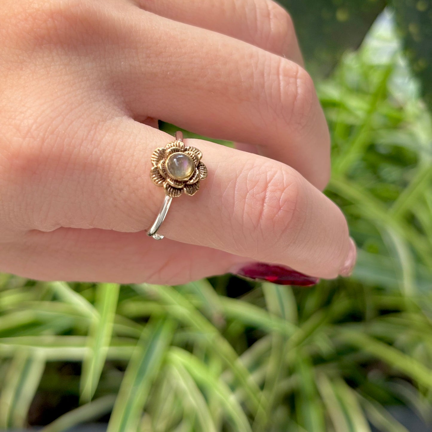 Flower design ring 20