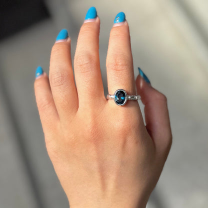 London Blue topaz ring