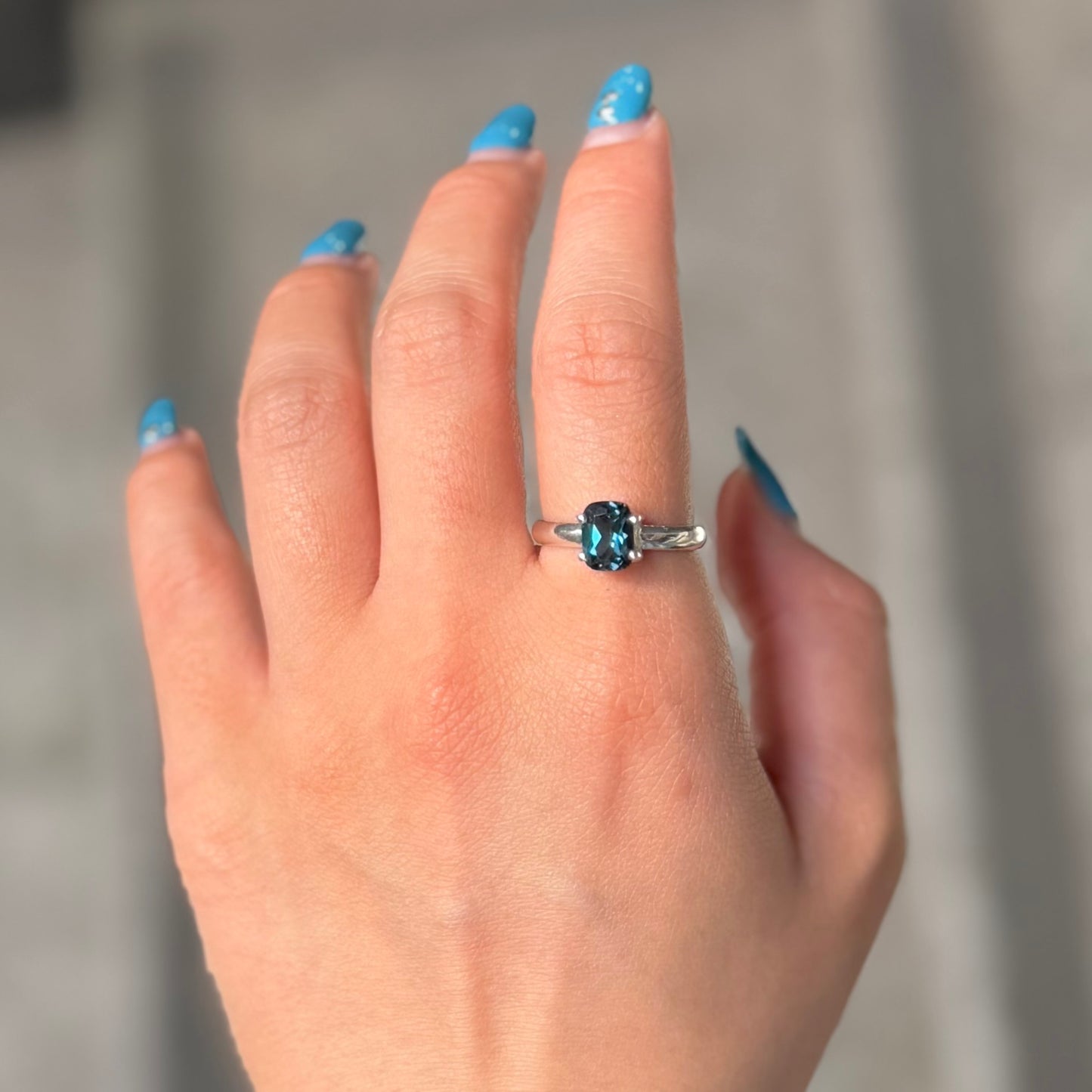 London Blue topaz ring 1