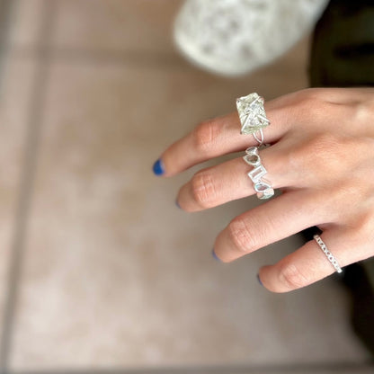 Silver925 plain ring 66
