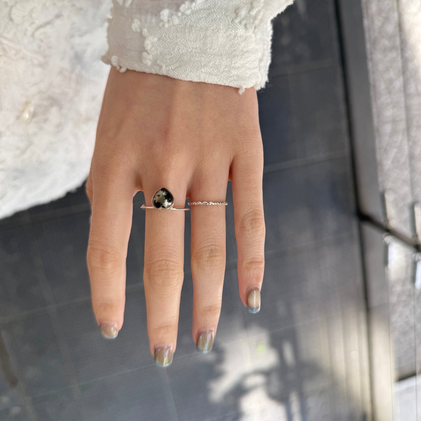 Heart ring & ear cuff
