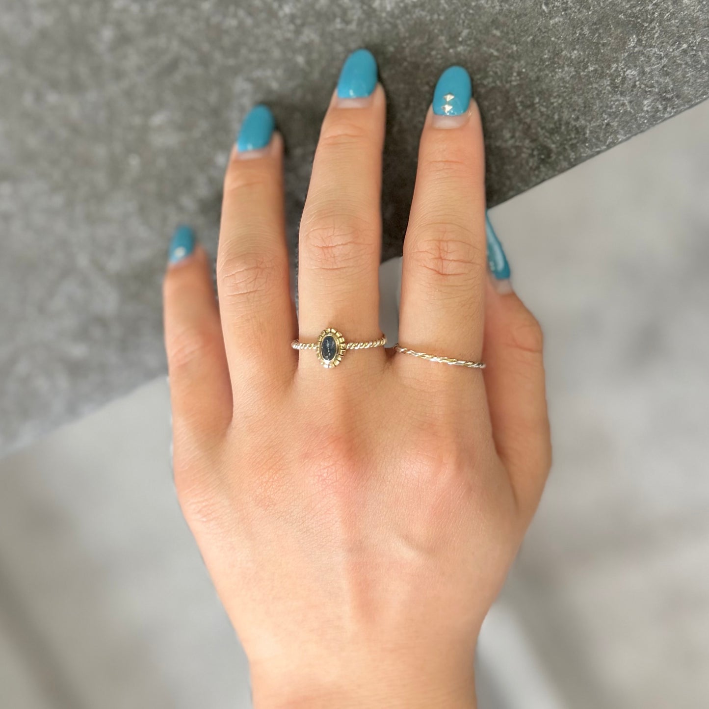 Silver925×Brass petit ring 3
