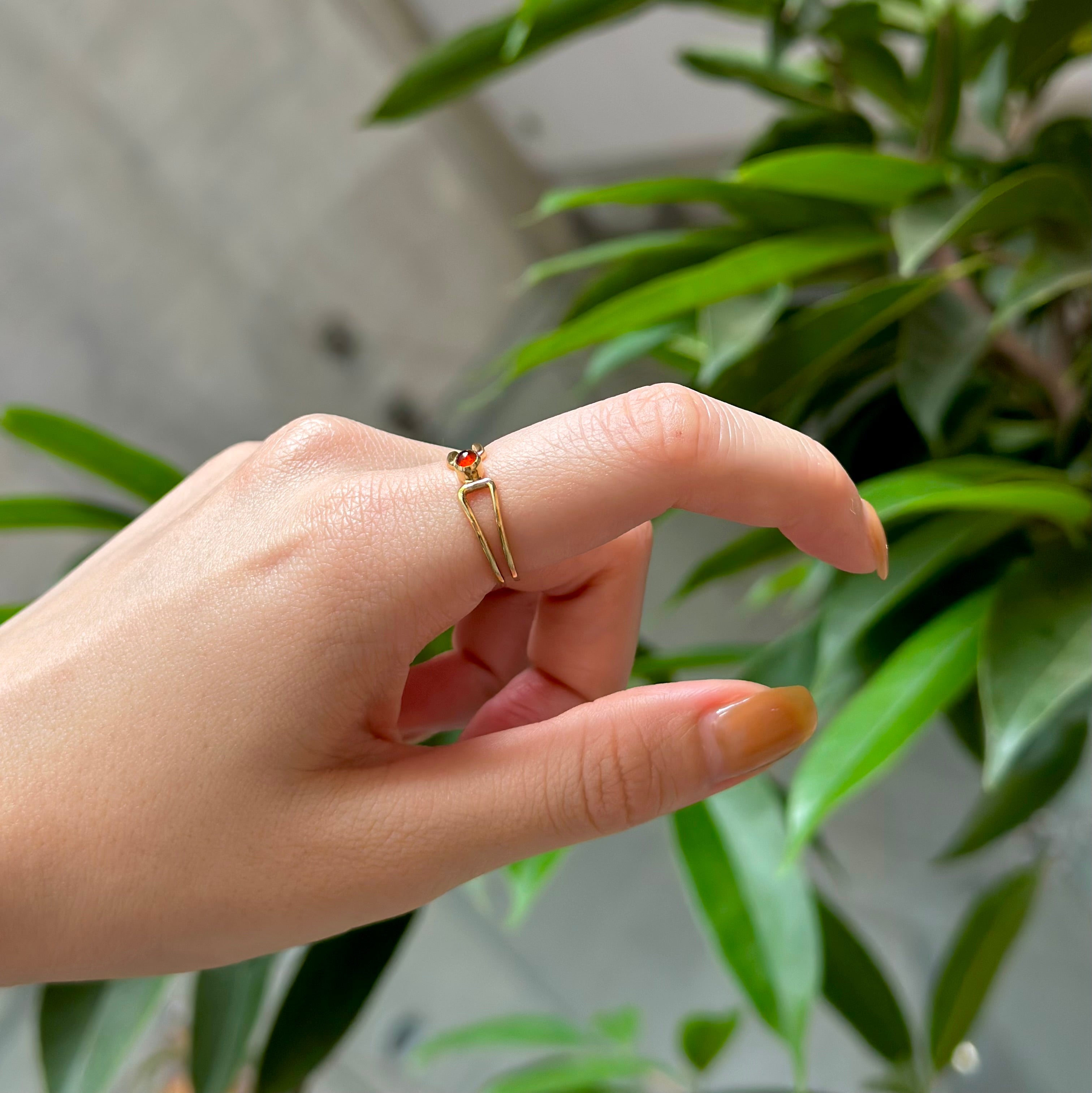 Brass design ring 6 – Biju mam