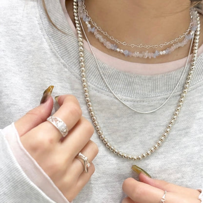 Pearl × Stone necklace 2