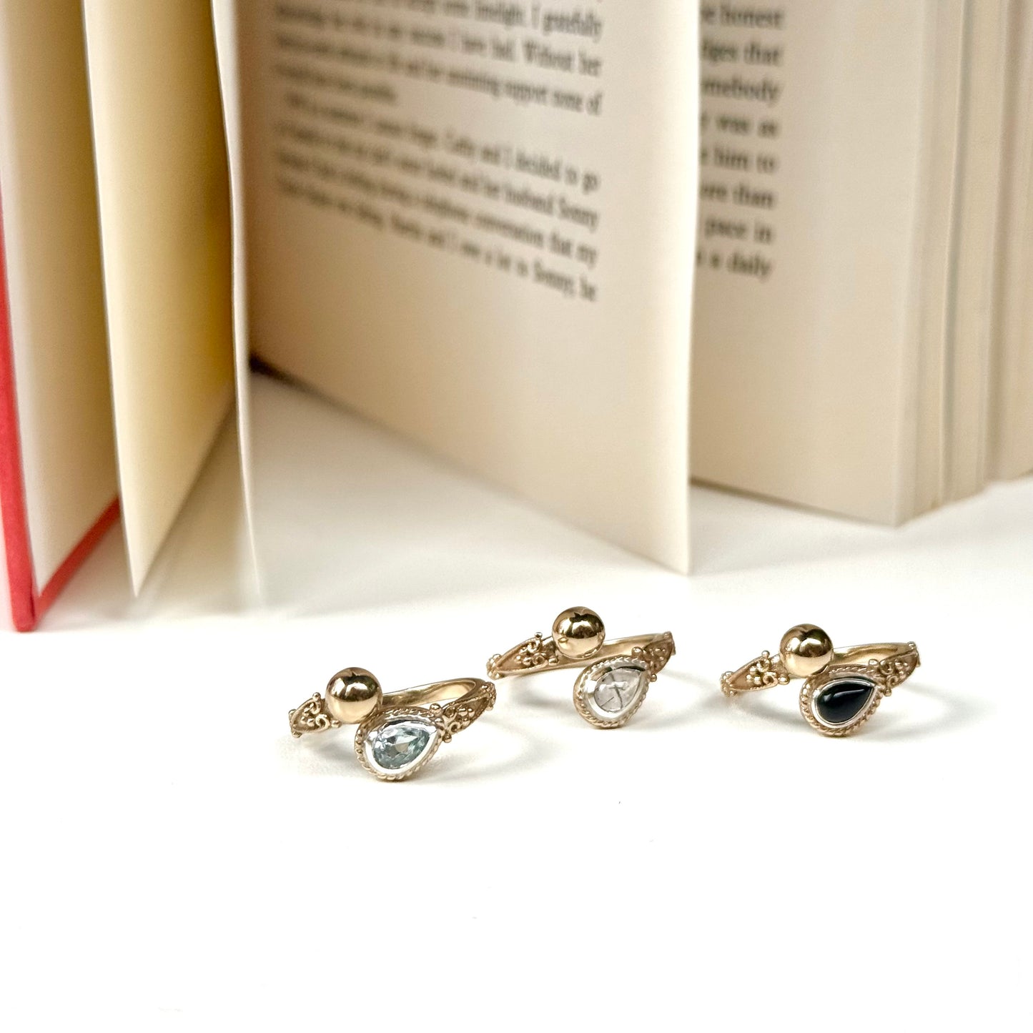 Brass design ring 14