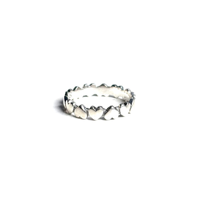 Heart plain ring 62