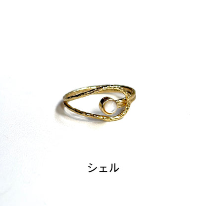 Brass design ring 7
