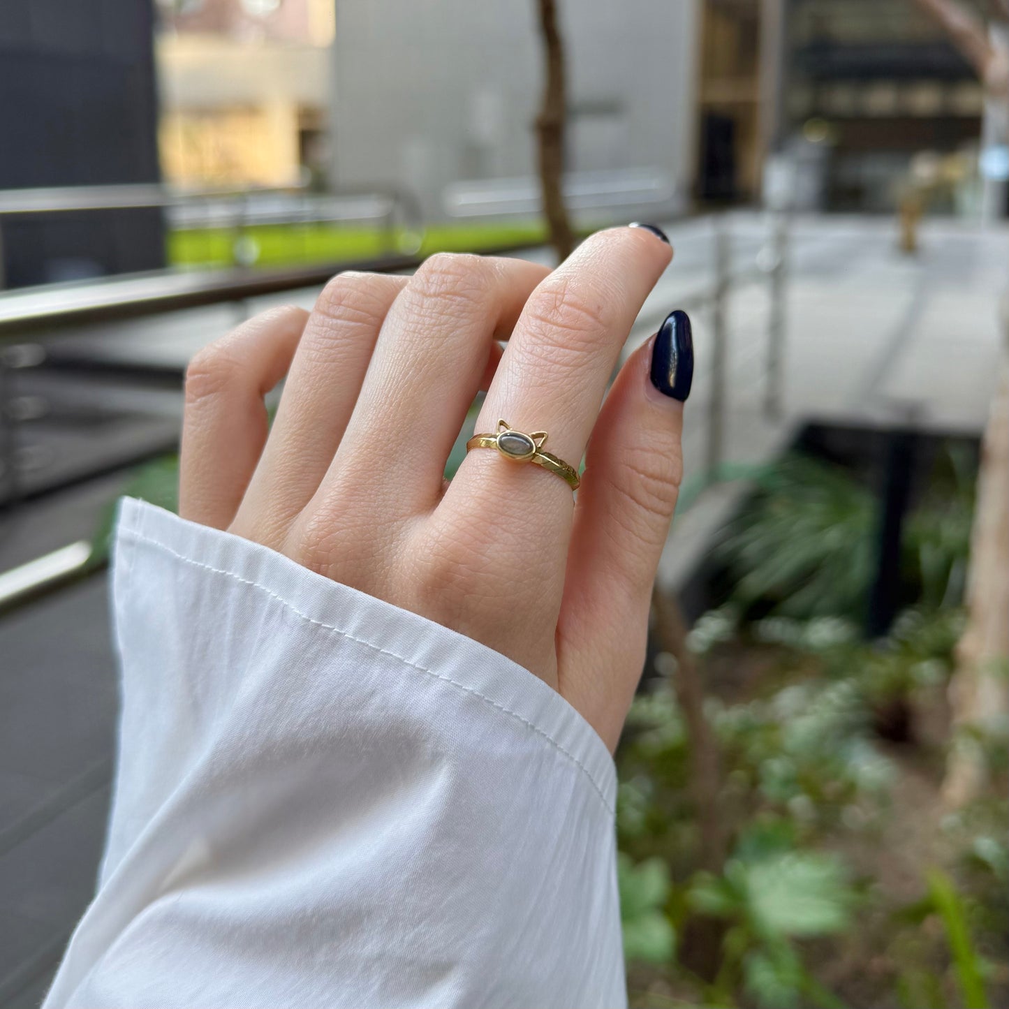 Brass Cat design ring 2