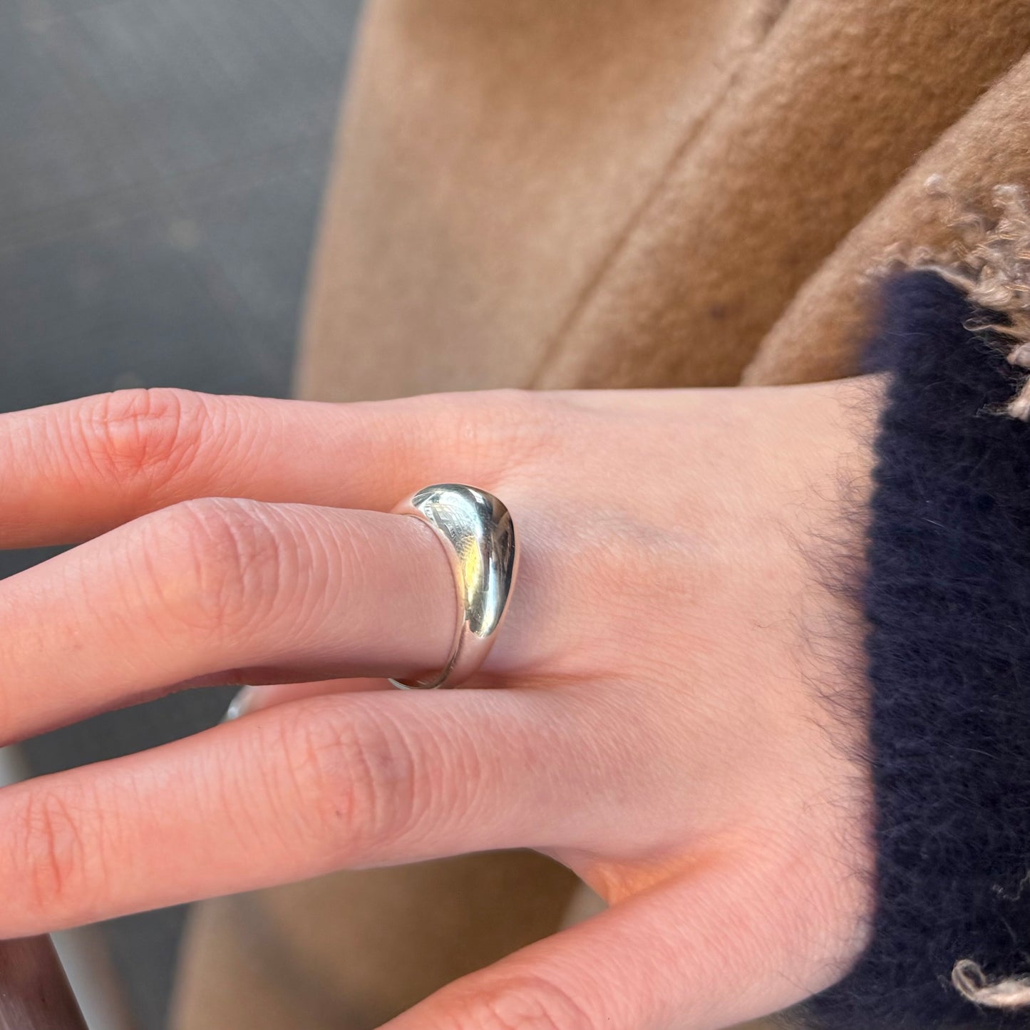 Silver925 plain ring 116