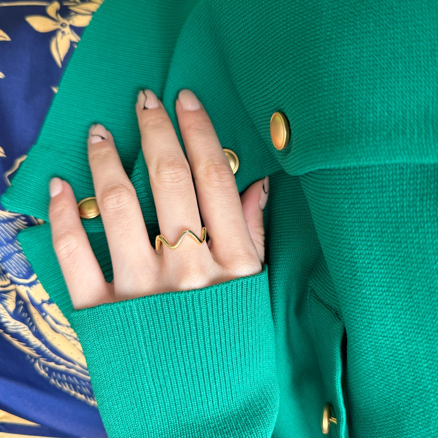 Brass plain ring 61