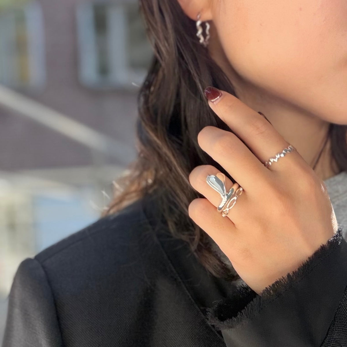 Heart plain ring 87