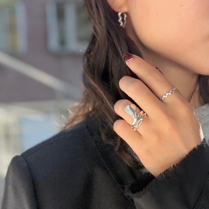 Heart plain ring 87