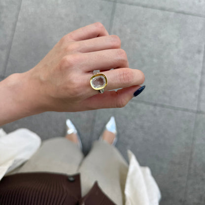 Silver925×Brass design ring 10