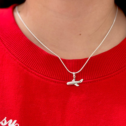 Silver925 plain charm 〈Airplane〉