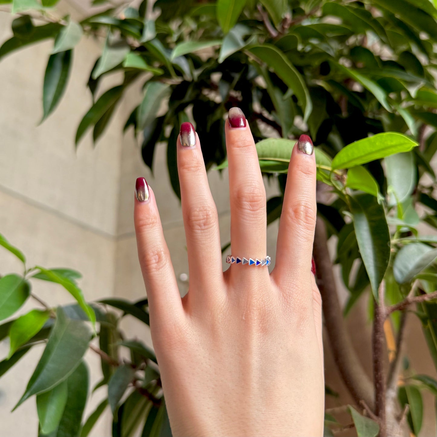 【オンライン先行】Triangle enamel ring 2