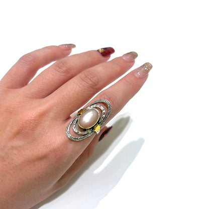 Silver925×Brass star design ring