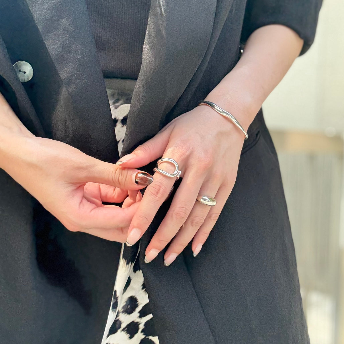 Silver925 plain ring 53