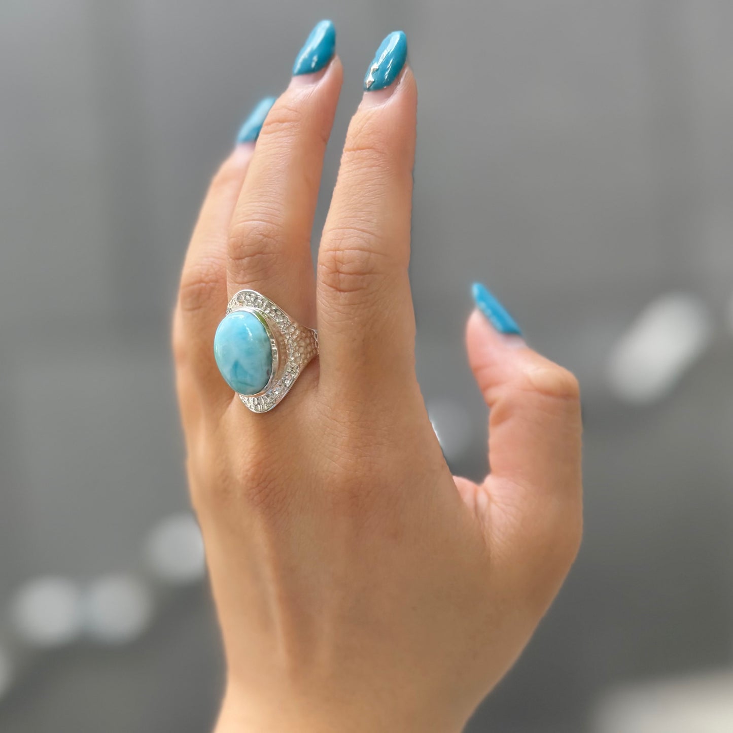 Larimar ring