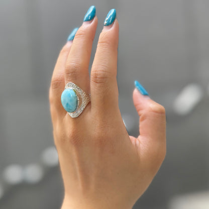 Larimar ring