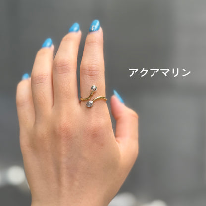 Silver925×Brass design ring 18