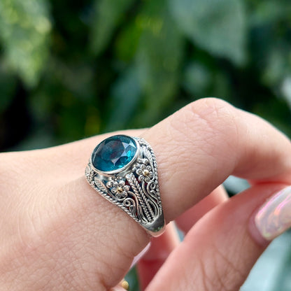 《 FUKUOKA limited 》【Biju mam poco】Blue Fluorite ring