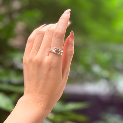 Silver925 plain ring 57