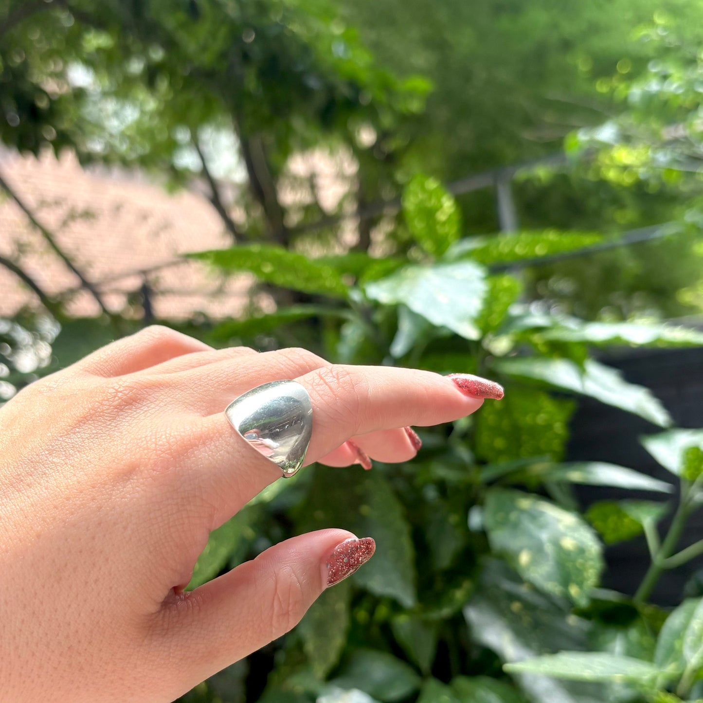 Silver925 plain ring 49
