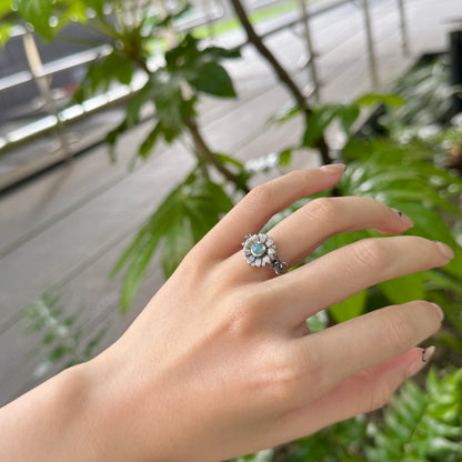 Flower design ring 11