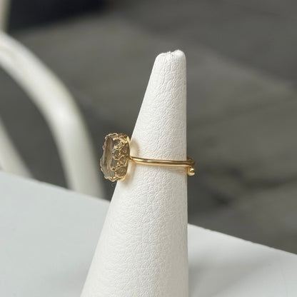 Brass design ring 13