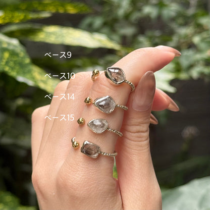Herkimer diamond ring 12