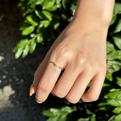 Silver925 wave ring 10