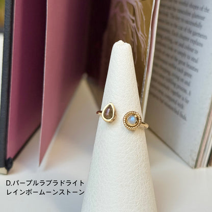 Brass 2stone ring 5