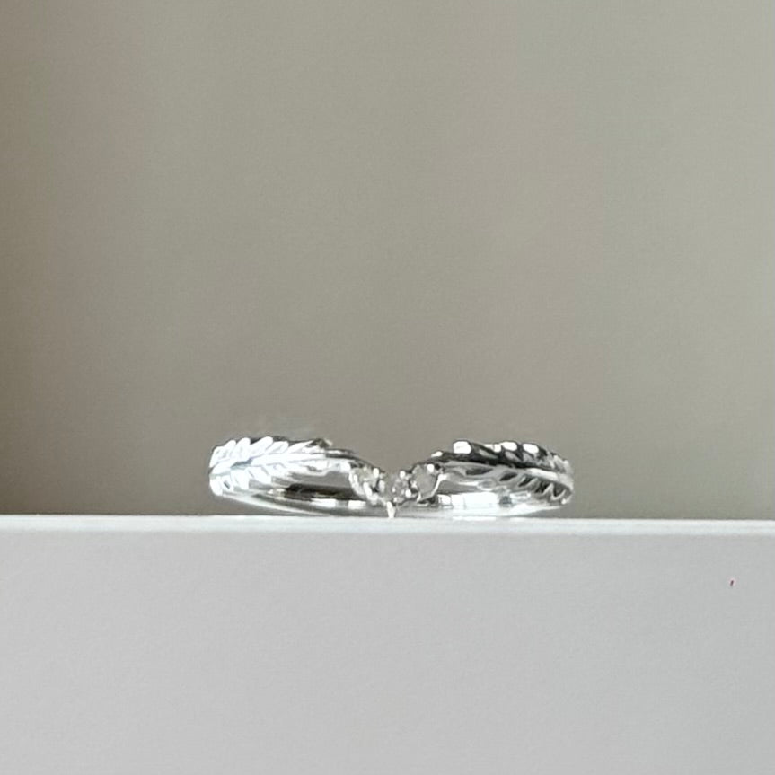 【Biju mam poco】White diamond ring