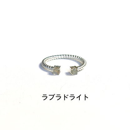 Silver925 2stone ring 18