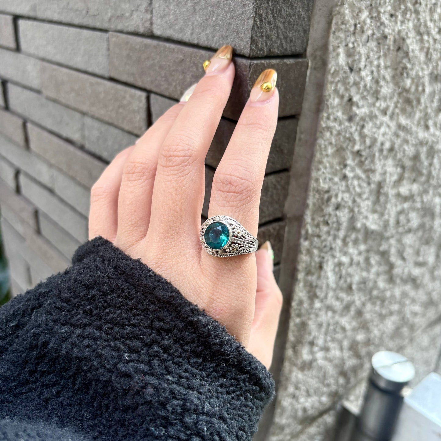《 FUKUOKA limited 》【Biju mam poco】Blue Fluorite ring