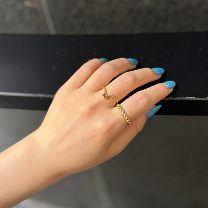 Brass design ring 12