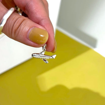 Silver925 plain charm 〈Airplane〉