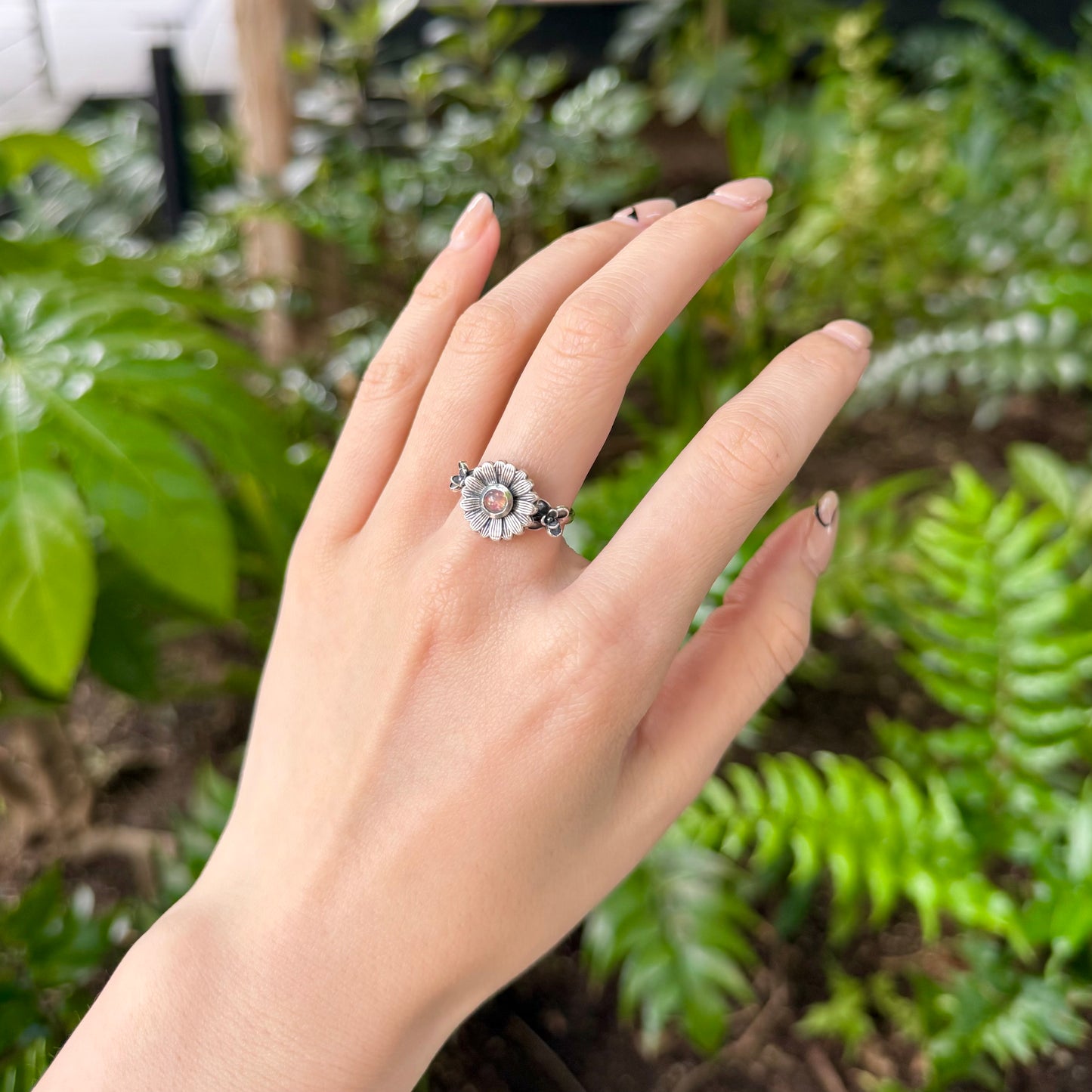Flower design ring 11