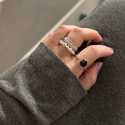 White topaz ring 16