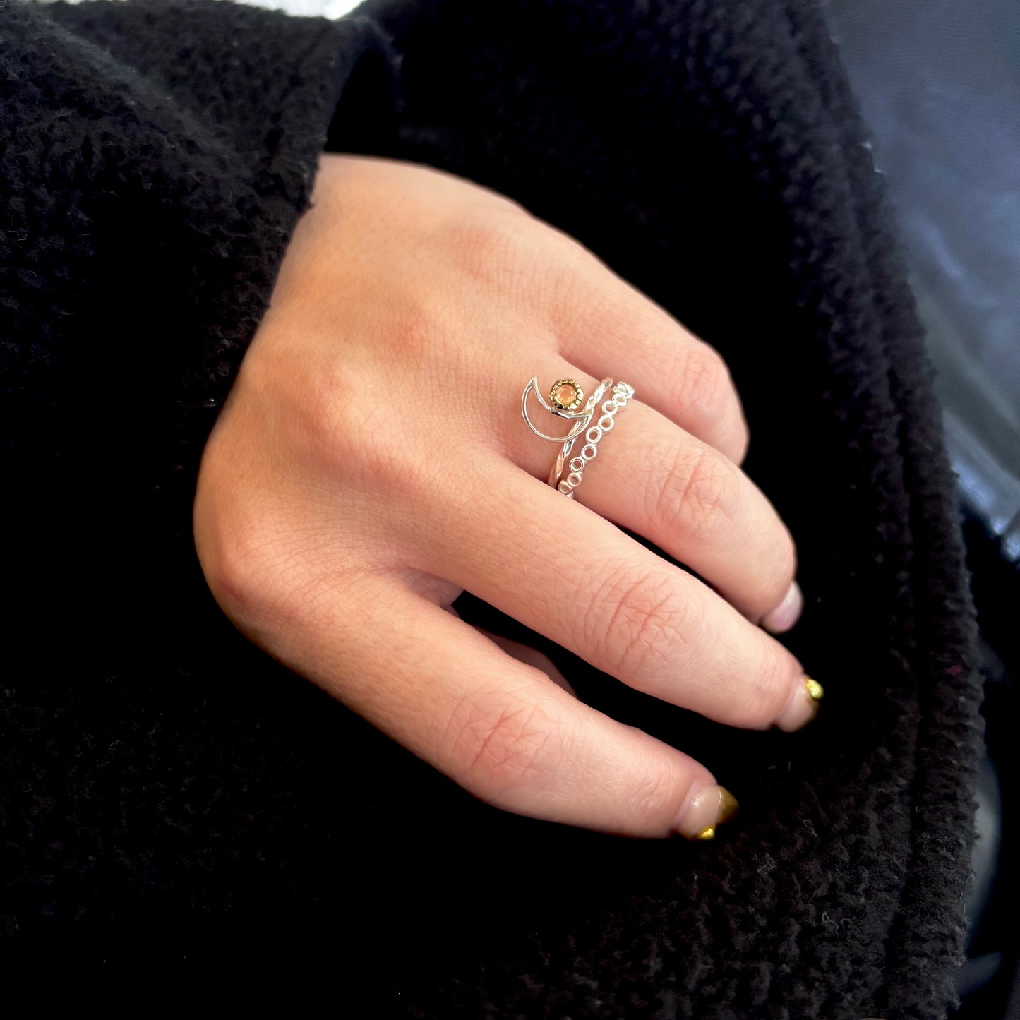 Silver925 plain ring 100