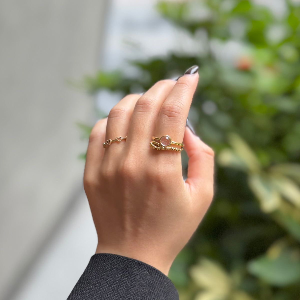 Brass 1stone ring