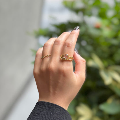 Brass 1stone ring