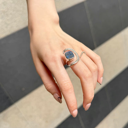 Moon design ring 9