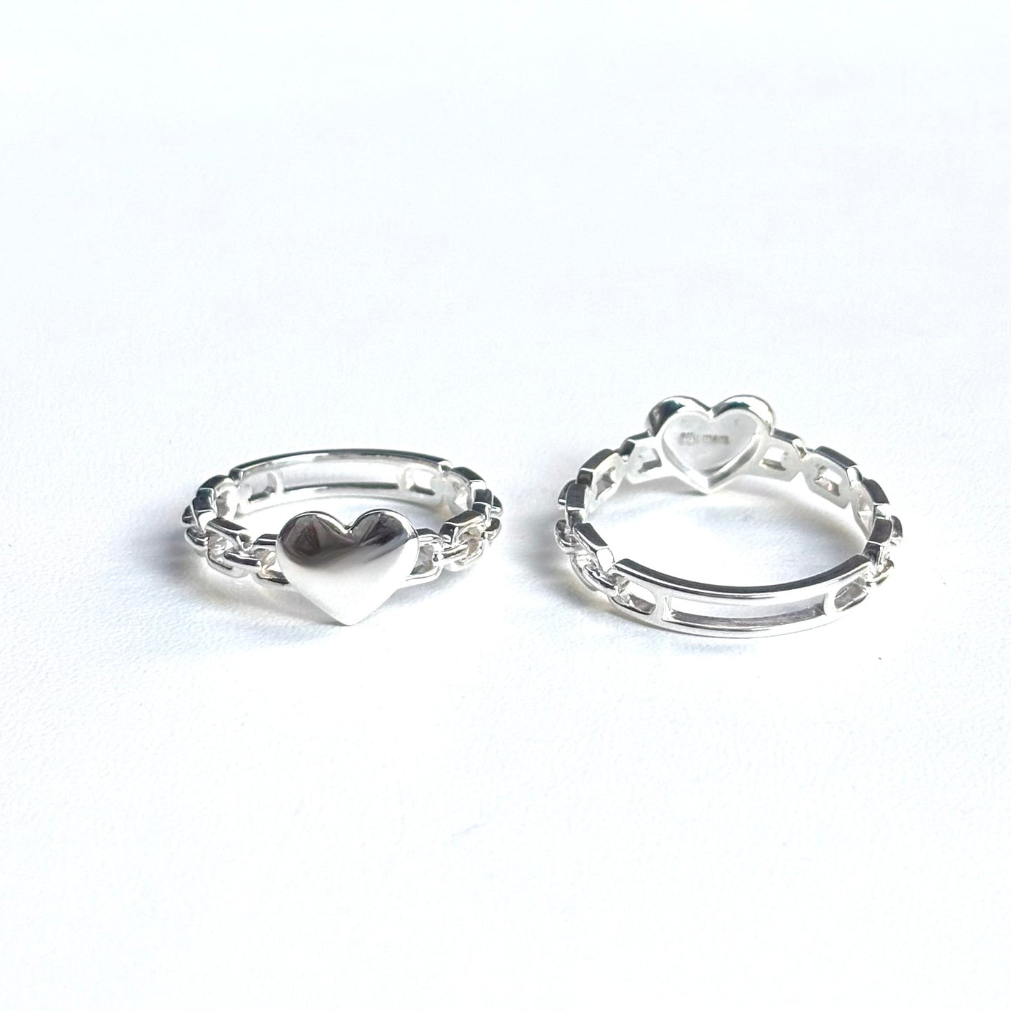 Heart plain ring 55